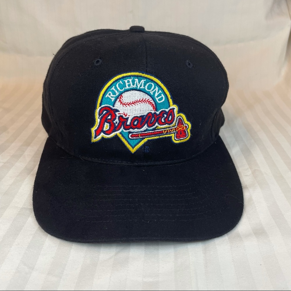 Vintage Richmond Braves Budweiser Minor League Baseball Hat Cap Black